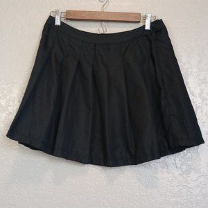 Faded Rose Women's L Pleated Black Skirt